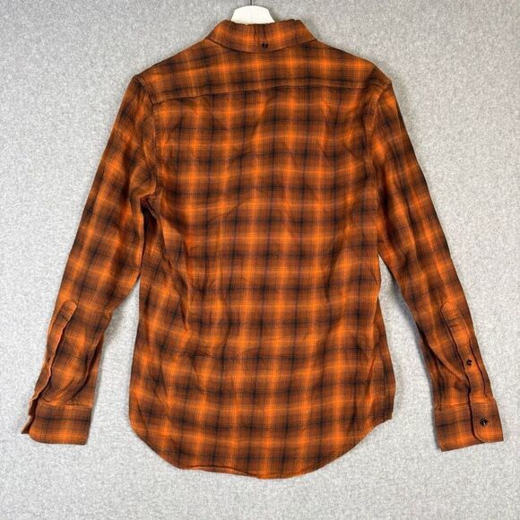Taylor Stitch Men's Size 36 Burnt Orange Long Sleeve Western Button Down Shirt - Picture 7 of 8